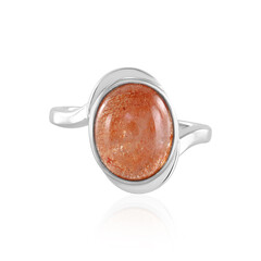 Zilveren ring met een zonnesteen