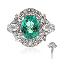 Gouden ring met een Paraiba toermalijn (CIRARI)