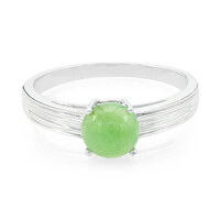 Zilveren ring met een keizerlijk chrysopraas