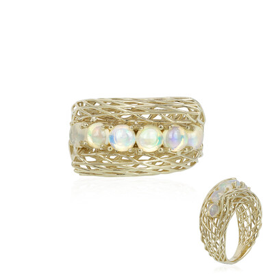 Gouden ring met Welo-opalen (Ornaments by de Melo)