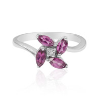 Zilveren ring met rhodolieten