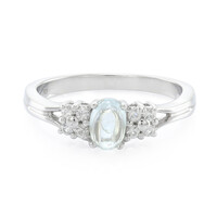 Zilveren ring met een Paraiba toermalijn