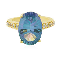Zilveren ring met een Oceaan Kwarts