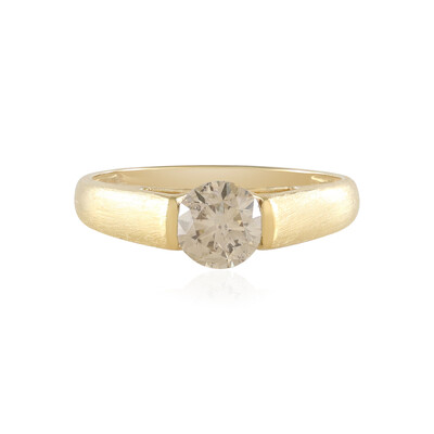 Gouden ring met een I1 Champagne diamant  (de Melo)