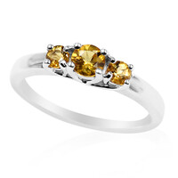 Zilveren ring met een Cognac Scapoliet