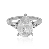 Platinaen ring met een Preah Vihear zirkoon (de Melo)