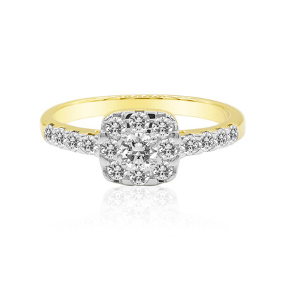 Gouden ring met een IF Diamant (D) (Annette)