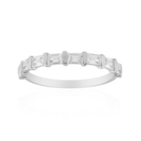 Zilveren ring met zirkonen