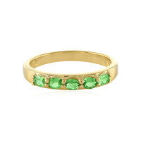 Zilveren ring met tsavorieten