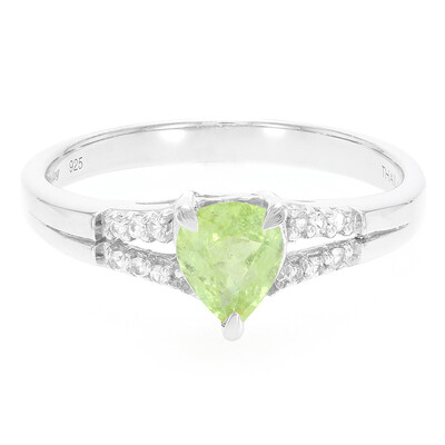 Zilveren ring met een Paraiba toermalijn