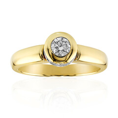Gouden ring met een IF Diamant (D)