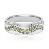 Zilveren ring met alexandrieten