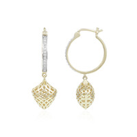 Gouden oorbellen met I1 (I) Diamanten (Ornaments by de Melo)