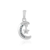 Zilveren hanger met een I2 (I) Diamant