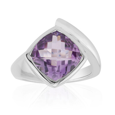 Zilveren ring met een amethist (Pallanova)