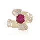 Gouden ring met een Madagaskar Robijn (de Melo)