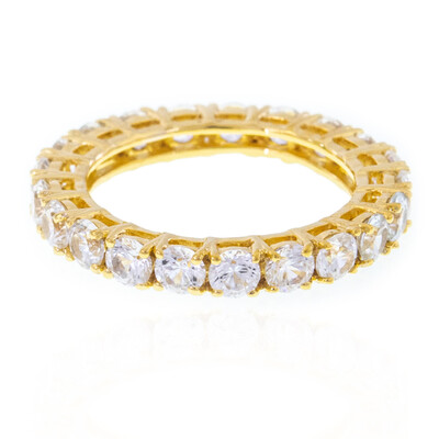 Zilveren ring met zirkonen