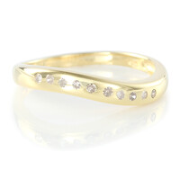 Zilveren ring met Champagne Diamanten