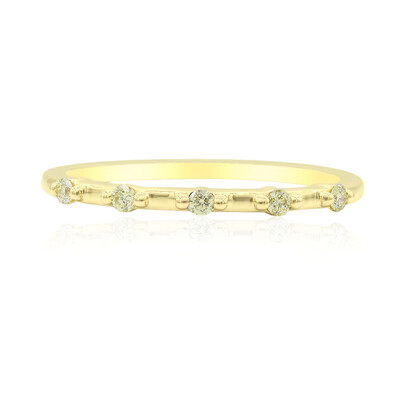 Gouden ring met Si1 Kanarie Diamanten (Annette)