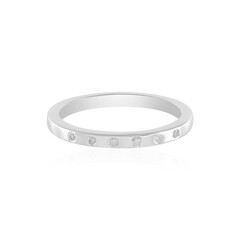 Zilveren ring met I3 (H) Diamanten