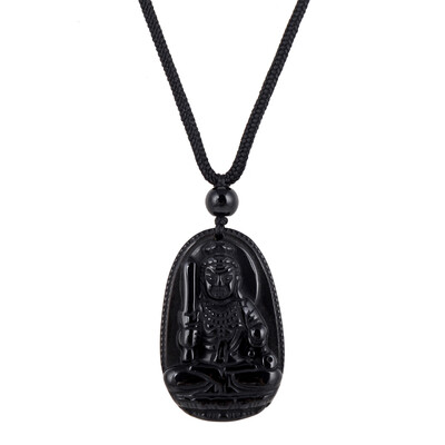 Halsketting met een obsidiaan