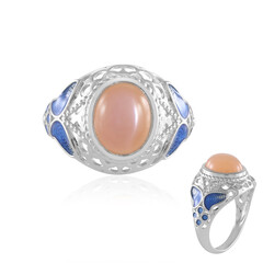Zilveren ring met een Perzik Maansteen (Adela Silber)