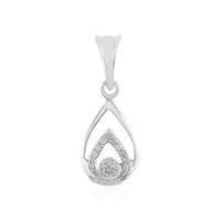 Zilveren hanger met een I2 (I) Diamant