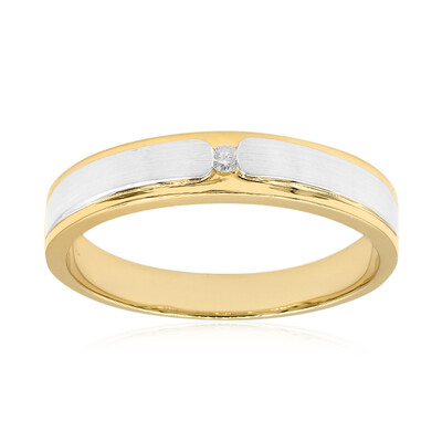 Gouden ring met een Diamant SI2 (G)