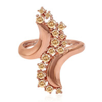Gouden ring met SI Rose de France Diamanten