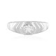 Zilveren ring met een witte topaas