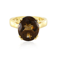 Zilveren ring met een rookkwarts