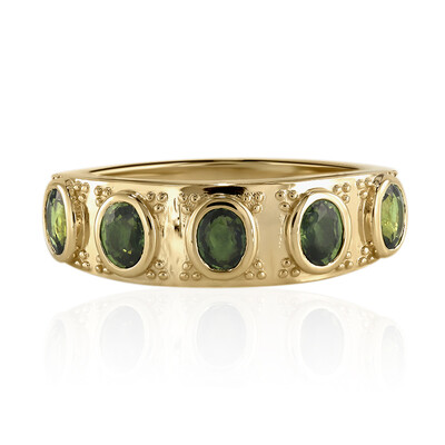 Gouden ring met Acacia Groene Queensland Saffieren (Mark Tremonti)