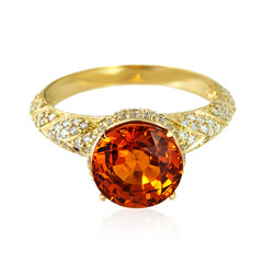 Gouden ring met een AAA Mandarijn Granaat (de Melo)