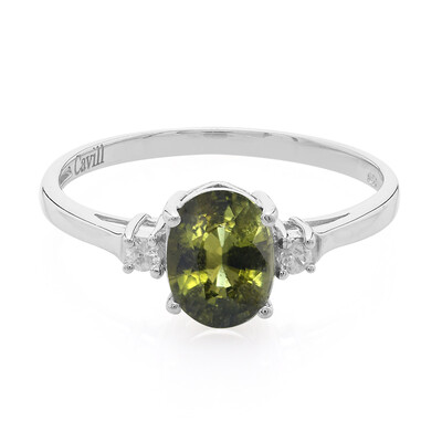Zilveren ring met een koper toermalijn