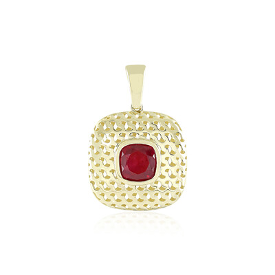 Gouden hanger met een Madagaskar Robijn (Ornaments by de Melo)