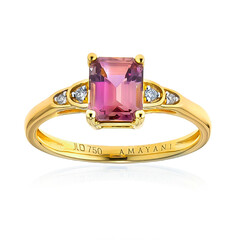 Gouden ring met een Roze diaspoor (AMAYANI)