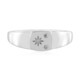 Zilveren ring met een I2 (I) Diamant