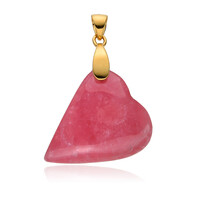 Zilveren hanger met een rhodochrosiet