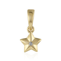 Gouden hanger met een Diamant SI1 (G)