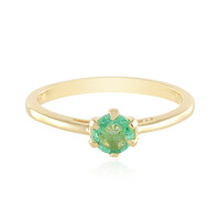 Zilveren ring met een Russische smaragd