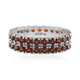 Zilveren ring met Mozambique granaten