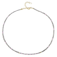 Zilveren halsketting met Zilveren Diamanten (Riya)