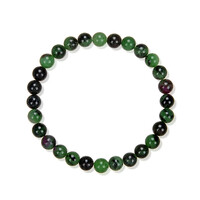 Armband met robijn zoisietstenen