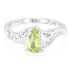 Zilveren ring met een toermalijn