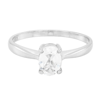 Zilveren ring met een Himalaya beril