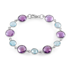 Zilveren armband met lavendel amethisten