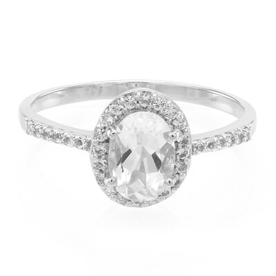 Zilveren ring met een gosheniet