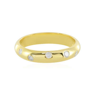 Zilveren ring met I3 (H) Diamanten