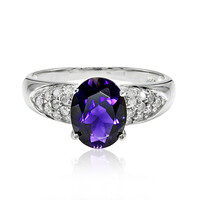 Zilveren ring met een Ceylon ioliet
