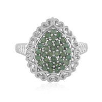 Zilveren ring met alexandrieten